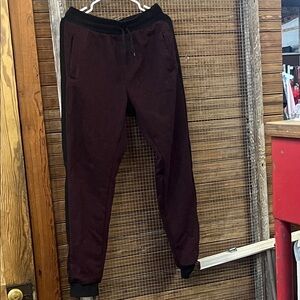 Men's Burgundy Jogger Pants